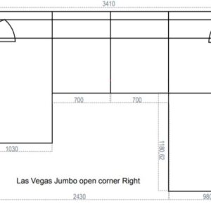 U-kujuline nurgadiivan JUMBO Las Vegas U-kujuline nurgadiivan JUMBO Las Vegas