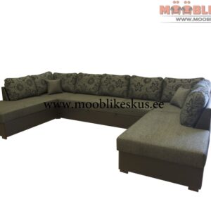 Nurgadiivanvoodi Silver XXL 2 pesukastiga  L:383cm