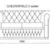 Nahkdiivan Chesterfield 2-kohaline L: 160cm Nahkdiivan Chesterfield 2-kohaline L: 160cm