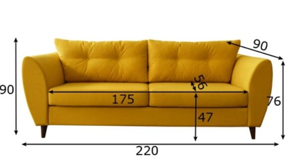 Diivan SKY 3 220cm Diivan SKY 3 220cm