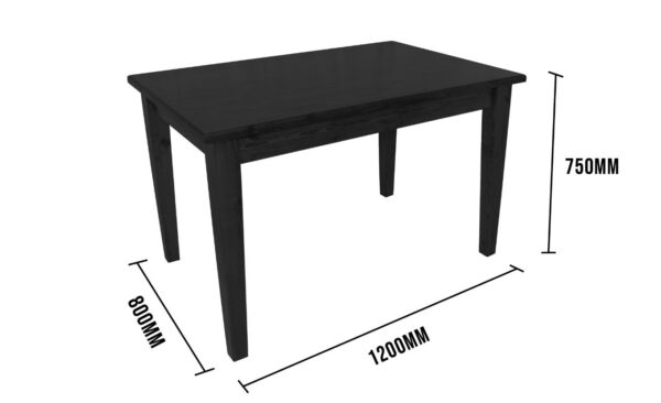 Täispuidust laud 80*120cm
