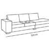 Diivan New Yorker avatud otsaga 324cm Diivan New Yorker avatud otsaga 324cm