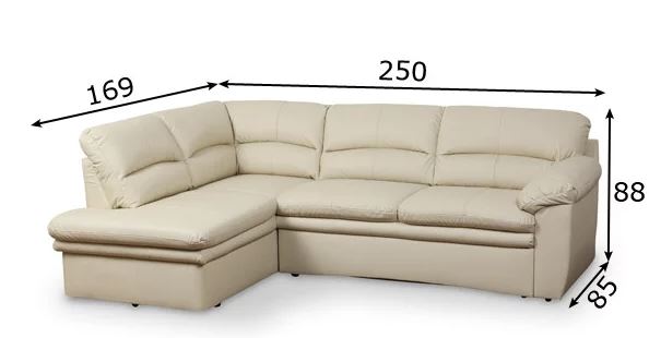 Nahast nurgadiivanvoodi Amasco pesukastiga 250cm*169cm Nahast nurgadiivanvoodi Amasco pesukastiga 250cm*169cm