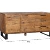 Kummut ROTTERDAM 175*45*73cm TAMM