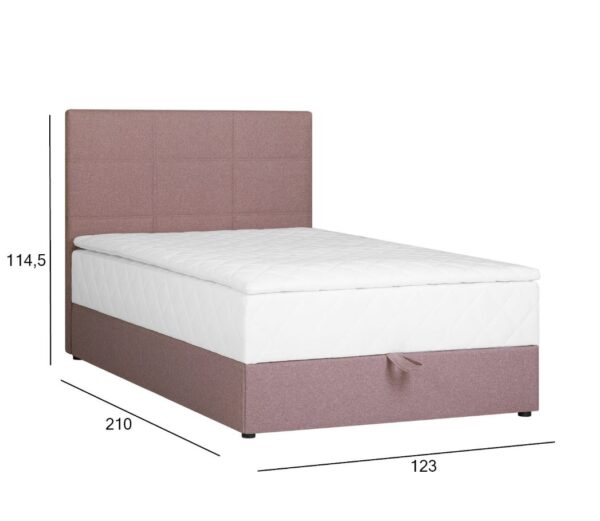 Kontinentaalvoodi LEVI 120*200, madratsiga, roosa