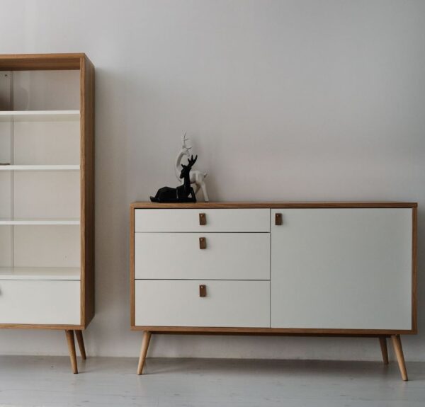 Kummut HELENA 120*40*75cm naturaalne/valge Kummut HELENA 120*40*75cm naturaalne/valge