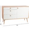 Kummut HELENA 120*40*75cm naturaalne/valge Kummut HELENA 120*40*75cm naturaalne/valge