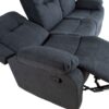 Diivan DIXON 2-kohaline recliner, tumehall