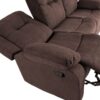 Tugitool DIXON recliner, pruun kangas