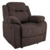 Tugitool DIXON recliner, pruun kangas