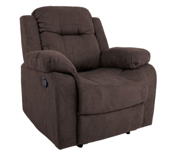 Tugitool DIXON recliner, pruun kangas
