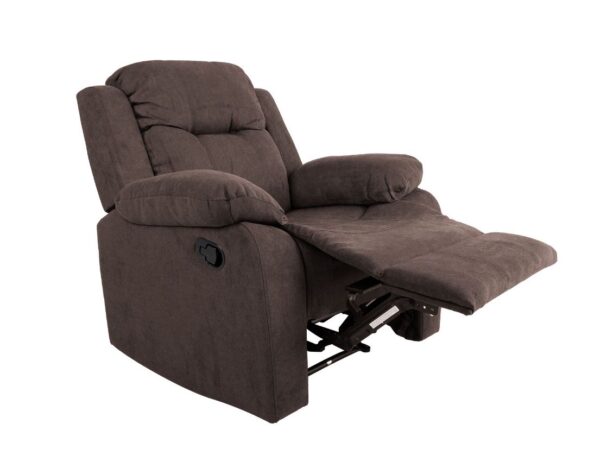 Tugitool DIXON recliner, pruun kangas