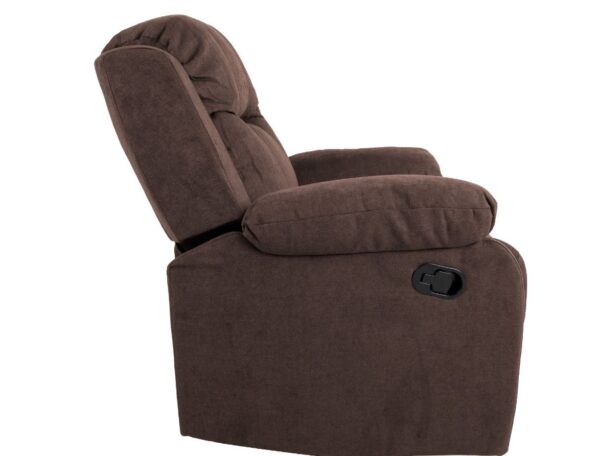 Tugitool DIXON recliner, pruun kangas