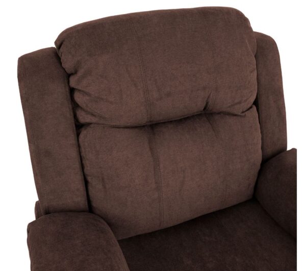 Tugitool DIXON recliner, pruun kangas