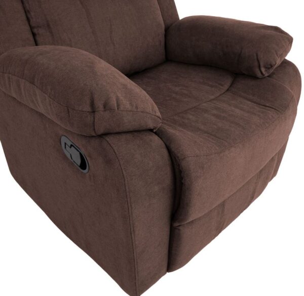 Tugitool DIXON recliner, pruun kangas