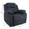 Tugitool DIXON recliner, tumehall