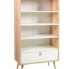 Riiul HELENA 80*40*140cm naturaalne/valge Riiul HELENA 80*40*140cm naturaalne/valge
