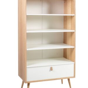 Riiul HELENA 80*40*140cm naturaalne/valge Riiul HELENA 80*40*140cm naturaalne/valge