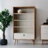 Riiul HELENA 80*40*140cm naturaalne/valge Riiul HELENA 80*40*140cm naturaalne/valge
