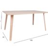 Söögilaud ADORA 150*90cm pöök Söögilaud ADORA 150*90cm pöök