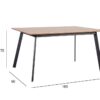 Söögilaud HELENA 160*90*75cm, tamm