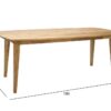 Söögilaud RETRO 190*90*H75cm TAMM