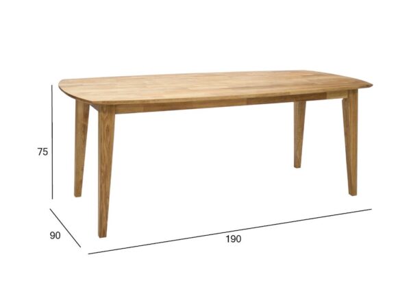 Söögilaud RETRO 190*90*H75cm TAMM