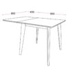 Söögilaud - klapplaud ROXBY 80-120cm Söögilaud - klapplaud ROXBY 80-120cm