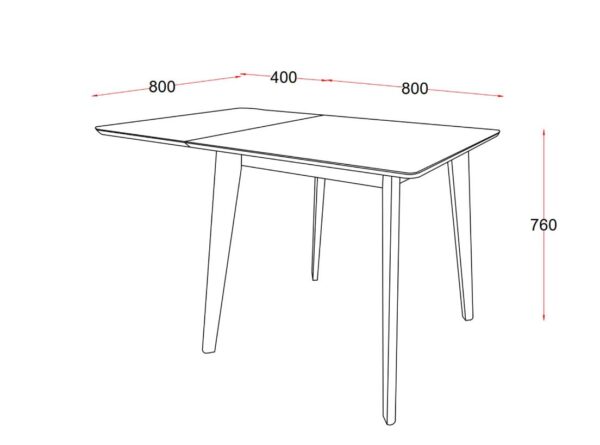Söögilaud - klapplaud ROXBY 80-120cm Söögilaud - klapplaud ROXBY 80-120cm