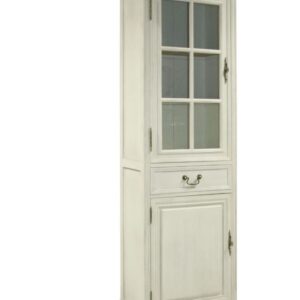 Vitriinkapp SAMIRA 60*35*195,5cm SAAR antiikvalge/naturaalne