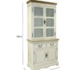 Vitriinkapp SAMIRA 85,5*39,5/31*189,5cm SAAR antiikvalge