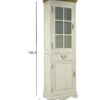Vitriinkapp SAMIRA 60*35*195,5cm SAAR antiikvalge/naturaalne