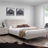 Voodi EMILIA 160*200cm, madratsiga HARMONY TOP, beez