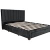Voodi GRACE 160*200cm, tumehall