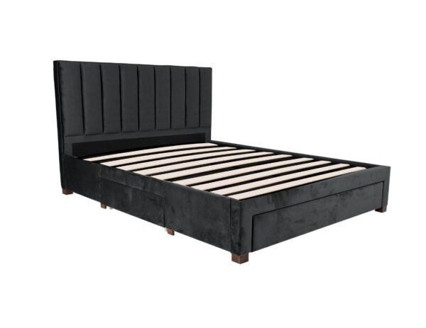 Voodi GRACE 160*200cm, tumehall