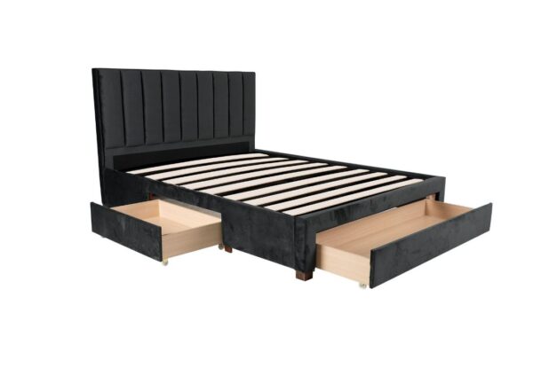 Voodi GRACE 160*200cm, tumehall