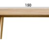 Söögilaud Nagano 80*150cm tammespoon Söögilaud Nagano 80*150cm tammespoon
