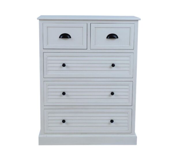 Kummut MELDON 80*35*H103cm valge