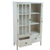 Vitriinkapp DEVON 80,5*35*H136cm valge