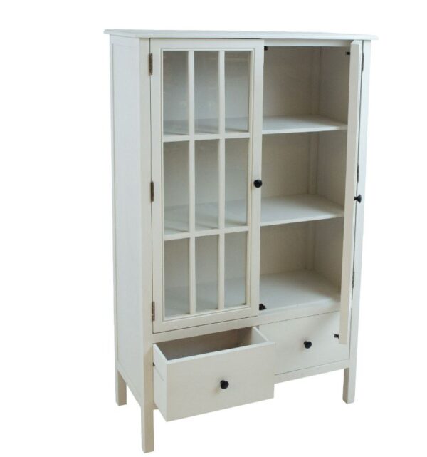 Vitriinkapp DEVON 80,5*35*H136cm valge