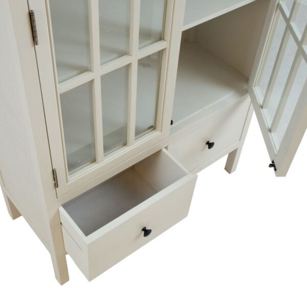 Vitriinkapp DEVON 80,5*35*H136cm valge