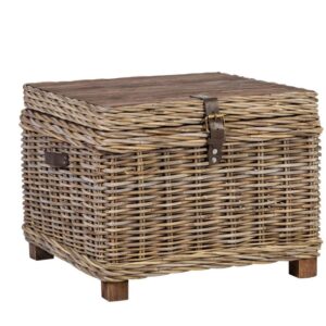 Kirst - abilaud EGROS 60*60*H45cm, naturaalne rotang