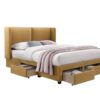 Voodi SUGI 160*200cm kollane
