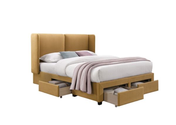 Voodi SUGI 160*200cm kollane