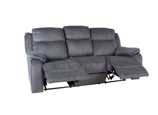 Diivan GENTRY 3-kohaline recliner 210cm, hall kangas