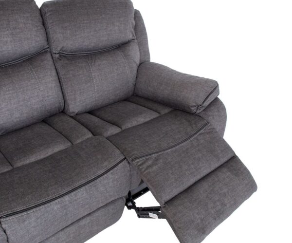 Diivan GENTRY 3-kohaline recliner 210cm, hall kangas
