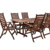 Aiamööblikomplekt VENICE laud+6 tooli Meranti