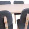 Söögilauakomplekt ADORA laud, 6 tooli