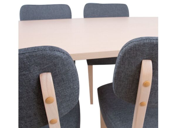 Söögilauakomplekt ADORA laud, 6 tooli